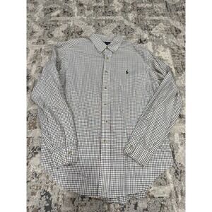 Polo Ralph Lauren Classic Fit Multicolor Windowpane Poplin Shirt Men's M